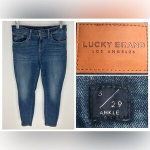 Lucky Brand Jeans Lolita Skinny Ankle Size 8/29 Medium Wash‎ Denim Stretch 27x25